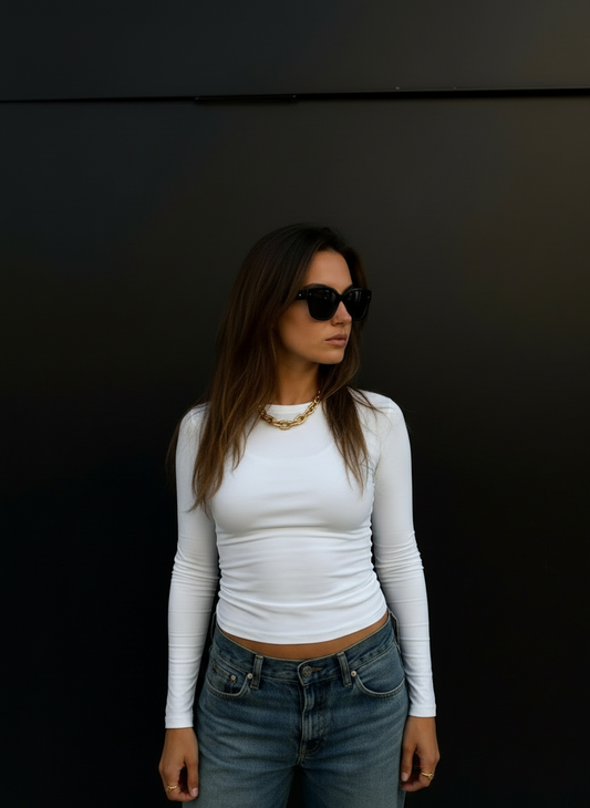 The Essential Sculpt Bluz - Saf Beyaz