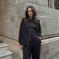 The Zip-Up & Palazzo Antrasit Uzun Eşofman Takımı