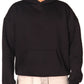 Siyah Oversize Box Fit Hoodie