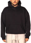 Siyah Oversize Box Fit Hoodie