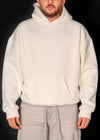 Ekru Oversize Box Fit Hoodie