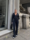 The Zip-Up & Palazzo Antrasit Eşofman Takımı